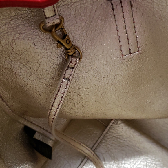 Fossil Leather Tote Purse - Picture 5 of 7